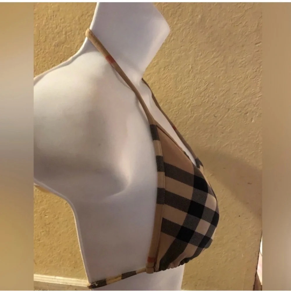 Burberry bikini size Medium olive/cream - Picture 3 of 9